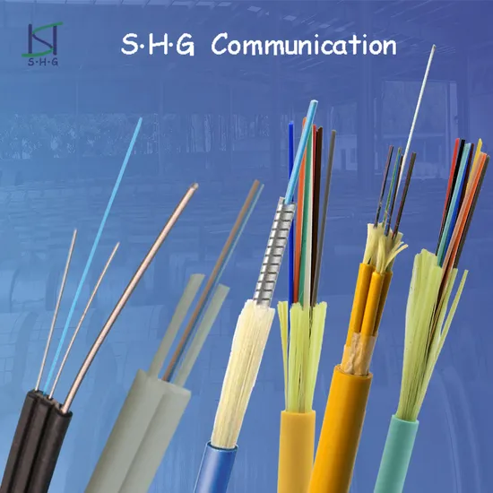 Hot Sale Factory Price 1/2/4 Cores Fibers Flat Indoor All Dielectric FRP FTTH Drop Fiber Optic Cable (GJXFH) 