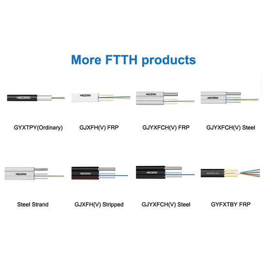 Communication Cable FTTH Flat Fiber Optic/Optical Drop Cable 1