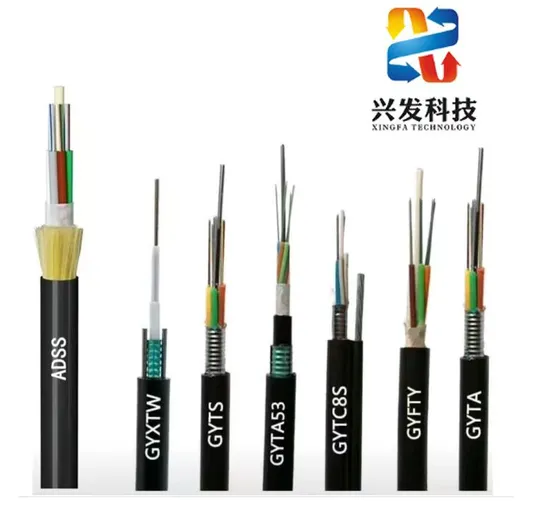 Outdoor Gyfta53 Underground Direct Burial Flame Retardant Fiber Optic Cable 