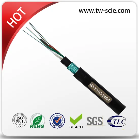Direct Burial Fiber Optic Cable GYTY53 with Double PE Coated 